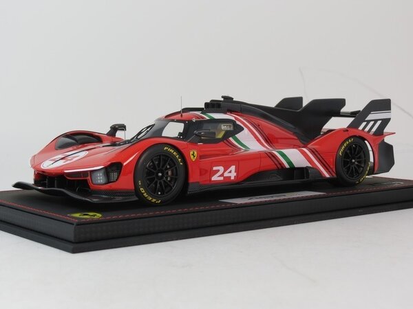 Ferrari Ferrari 499P 3.0L Turbo V6 #24 Modified Launch Version 2023  + Showcase - 1:18 - BBR Ferrari Ferrari 499P 3.0L Turbo V6 #24 Modified Launch Version 2023  + Showcase - 1:18 - BBR