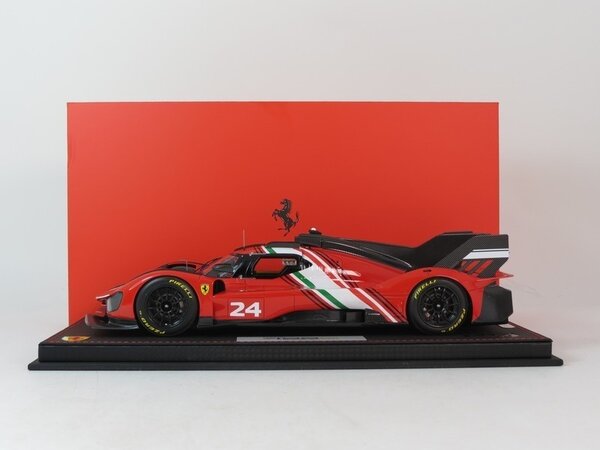 Ferrari Ferrari 499P 3.0L Turbo V6 #24 Modified Launch Version 2023  + Showcase - 1:18 - BBR Ferrari Ferrari 499P 3.0L Turbo V6 #24 Modified Launch Version 2023  + Showcase - 1:18 - BBR