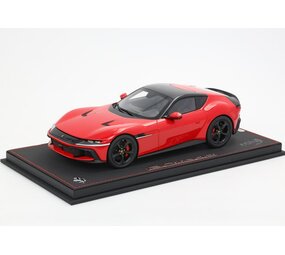 Ferrari Ferrari 12 Cil. V12 830cv Panoramic Roof 2024 + Matt Black Rims + Showcase - 1:18 - BBR Ferrari Ferrari 12 Cil. V12 830cv Panoramic Roof 2024 + Matt Black Rims + Showcase - 1:18 - BBR