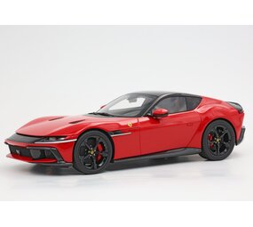 Ferrari Ferrari 12 Cil. V12 830cv Panoramic Roof 2024 + Glossy Black Rims + Showcase - 1:18 - BBR Ferrari Ferrari 12 Cil. V12 830cv Panoramic Roof 2024 + Glossy Black Rims + Showcase - 1:18 - BBR