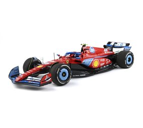 Formule 1 Ferrari  F1 SF-24 #55 Team Scuderia Ferrari 5th GP Miami C.Sainz 2024 + Showcase  - 1:18 - BBR