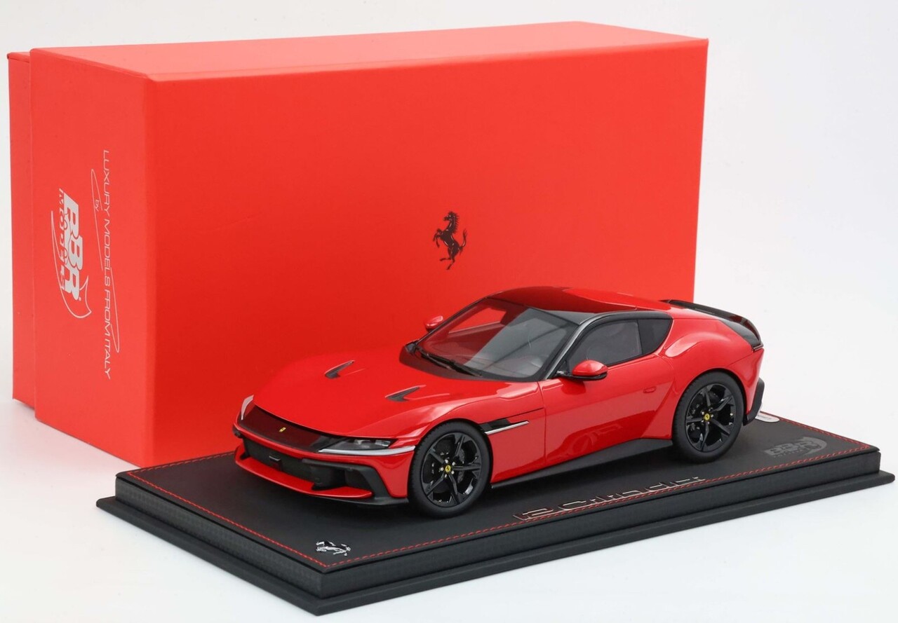 Ferrari Ferrari 12 Cil. V12 830cv Coupe2024 + Glossy Black Rims + Showcase - 1:18 - BBR Ferrari Ferrari 12 Cil. V12 830cv Coupe2024 + Glossy Black Rims + Showcase - 1:18 - BBR
