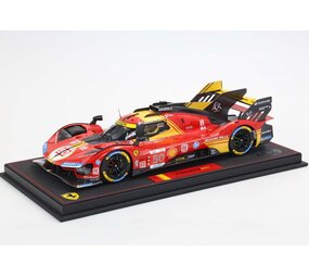Ferrari Ferrari 499P 3.0L Turbo V6 #50 Team Ferrari Winner 24H Le Mans 2024 + Showcase - 1:18 - BBR Ferrari Ferrari 499P 3.0L Turbo V6 #50 Team Ferrari Winner 24H Le Mans 2024 + Showcase - 1:18 - BBR