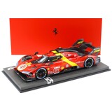 Ferrari Ferrari 499P 3.0L Turbo V6 #51 Team Ferrari Winner 24H Le Mans 2023 + Showcase - 1:18 - BBR Ferrari Ferrari 499P 3.0L Turbo V6 #51 Team Ferrari Winner 24H Le Mans 2023 + Showcase - 1:18 - BBR