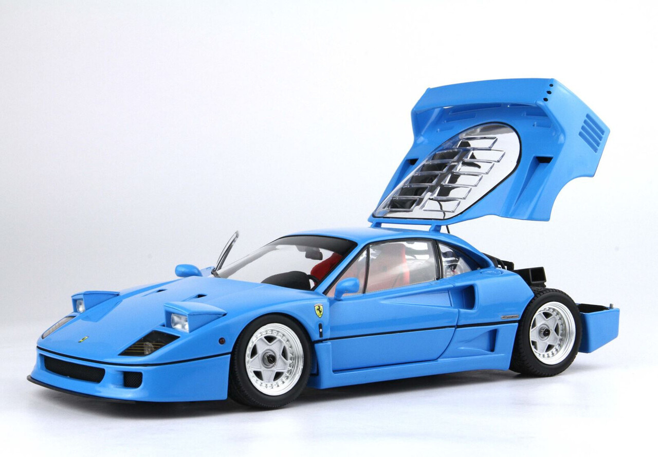 Ferrari Ferrari F40 1987 Silver Rims + Showcase - 1:18 - BBR-Kyosho Ferrari Ferrari F40 1987 Silver Rims + Showcase - 1:18 - BBR-Kyosho