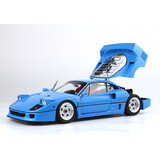 Ferrari Ferrari F40 1987 Silver Rims + Showcase - 1:18 - BBR-Kyosho