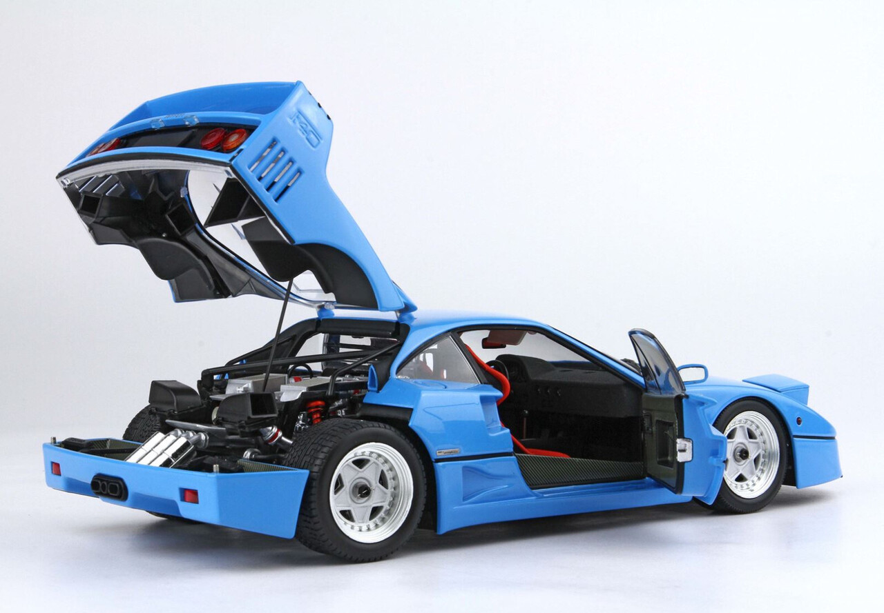 Ferrari Ferrari F40 1987 Silver Rims + Showcase - 1:18 - BBR-Kyosho Ferrari Ferrari F40 1987 Silver Rims + Showcase - 1:18 - BBR-Kyosho