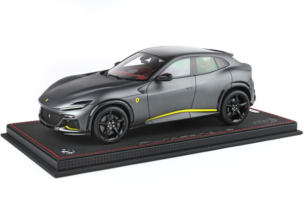 Ferrari Ferrari Purosangue SUV Panoramic Roof 2022 + Showcase - 1:18 - BBR Ferrari Ferrari Purosangue SUV Panoramic Roof 2022 + Showcase - 1:18 - BBR