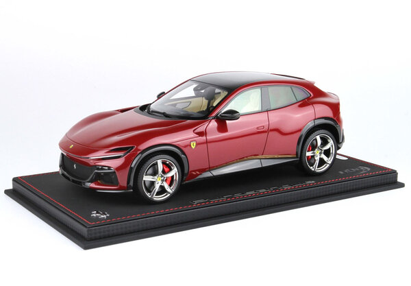 Ferrari Ferrari Purosangue SUV Panoramic Roof 2022 + Showcase - 1:18 - BBR Ferrari Ferrari Purosangue SUV Panoramic Roof 2022 + Showcase - 1:18 - BBR