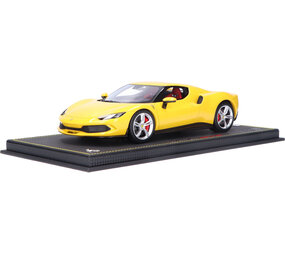 Ferrari Ferrari 296 GTB Hybrid 830HP V6 2021 + Showcase - 1:18 - BBR Ferrari Ferrari 296 GTB Hybrid 830HP V6 2021 + Showcase - 1:18 - BBR