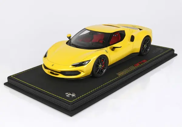 Ferrari Ferrari 296 GTB Hybrid 830HP V6 2021 + Showcase - 1:18 - BBR Ferrari Ferrari 296 GTB Hybrid 830HP V6 2021 + Showcase - 1:18 - BBR