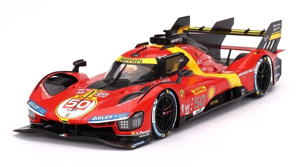 Ferrari Ferrari 499P 3.0L Turbo V6 #50 Team Ferrari AF Corse 3rd WEC 1000 Miles Sebring 2023 - 1:18 - BBR Ferrari Ferrari 499P 3.0L Turbo V6 #50 Team Ferrari AF Corse 3rd WEC 1000 Miles Sebring 2023 - 1:18 - BBR