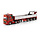 DAF XF SH (without Sky Lights) 6x2 Twin Steer + Brick Trailer 3 Axle + Crane 'J.P. De Bruijn' - 1:50 - WSI Models