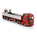 Daf DAF XF SH (without Sky Lights) 6x2 Twin Steer Tractor + Brick Semitrailer 3 Axle + Crane 'JP De Bruijn' - 1:50 - WSI Models Daf DAF XF SH (without Sky Lights) 6x2 Twin Steer Tractor + Brick Semitrailer 3 Axle + Crane 'JP De Bruijn' - 1:50 - WSI Models