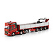 Daf DAF XF SH (without Sky Lights) 6x2 Twin Steer Tractor + Brick Semitrailer 3 Axle + Crane 'JP De Bruijn' - 1:50 - WSI Models Daf DAF XF SH (without Sky Lights) 6x2 Twin Steer Tractor + Brick Semitrailer 3 Axle + Crane 'JP De Bruijn' - 1:50 - WSI Models