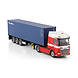 Daf DAF XF SH Tractor 4x2 2025 + Sky Lights + Flex Container Trailer 3 Axle + 40FT Container 'Design Logistics - 1:50 - WSI Models Daf DAF XF SH Tractor 4x2 2025 + Sky Lights + Flex Container Trailer 3 Axle + 40FT Container 'Design Logistics - 1:50 - WSI Models