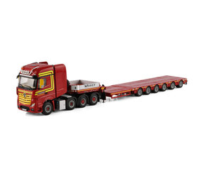 Mercedes-Benz Mercedes-Benz Actros MP4 SLT Giga Space Tractor 8x4 SL Low Loader 6 Axle 'Neeb' - 1:50 - WSI Models