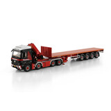 Mercedes-Benz Mercedes-Benz Arocs MP Compact Space Tractor8x4 + Flatbed Trailer 4 Axle + Palfinger PK 92002 SH/JIB 'Mammoet' - 1:50 - WSI Models Mercedes-Benz Mercedes-Benz Arocs MP Compact Space Tractor8x4 + Flatbed Trailer 4 Axle + Palfinger PK 92002 SH/JIB 'Mammoet' - 1:50 - WSI Models