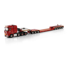 Mercedes-Benz Mercedes-Benz Actros MP5 SLT Tractor Big Space 8x4 + Euro PX Low Loader 3 Axle - 5 Axle  Nooteboom Red Line - 1:50 - WSI Models Mercedes-Benz Mercedes-Benz Actros MP5 SLT Tractor Big Space 8x4 + Euro PX Low Loader 3 Axle - 5 Axle  Nooteboom Red Line - 1:50 - WSI Models