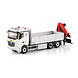 Mercedes-Benz Mercedes-Benz Actros MP5 Classic Space Rigid Flatbed Truck 6x2 Tag Axle + Palfinger PK 19.001 SLD 5 - 1:50 - WSI Models Mercedes-Benz Mercedes-Benz Actros MP5 Classic Space Rigid Flatbed Truck 6x2 Tag Axle + Palfinger PK 19.001 SLD 5 - 1:50 - WSI Models