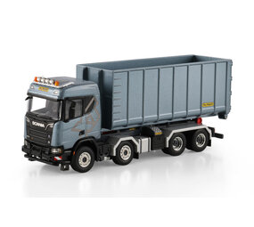 Scania Scania SR Normal CR20N Rigid Truck 8x4 + Hooklift  System + 40M3 Container  - 1:50 - WSI Models Scania Scania SR Normal CR20N Rigid Truck 8x4 + Hooklift  System + 40M3 Container  - 1:50 - WSI Models