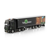 Scania Scania S Highline CS20H 6x2 Twin Steer + Tridec Curtainside Semitrailer 3 Axle 'Tuinvision Group BV' - 1:50 - WSI Models
