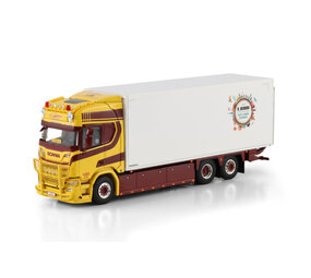 Scania Scania R Highline CR20H Rigid Box Truck 6x2 Tag Axle 'A. Debrux' - 1:50 - WSI Models Scania Scania R Highline CR20H Rigid Box Truck 6x2 Tag Axle 'A. Debrux' - 1:50 - WSI Models