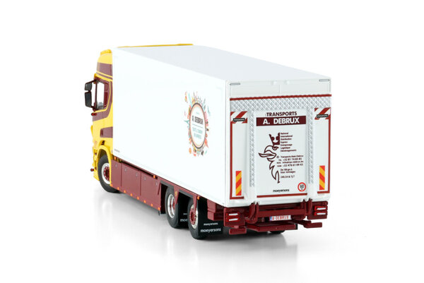 Scania Scania R Highline CR20H Rigid Box Truck 6x2 Tag Axle 'A. Debrux' - 1:50 - WSI Models Scania Scania R Highline CR20H Rigid Box Truck 6x2 Tag Axle 'A. Debrux' - 1:50 - WSI Models