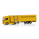 Scania Scania R Highline CR20H 4x2 + Tridec Box Semitrailer 2 Axle 'Verhuurbedrijf Zuid-Holland' - 1:50 - WSI Models Scania Scania R Highline CR20H 4x2 + Tridec Box Semitrailer 2 Axle 'Verhuurbedrijf Zuid-Holland' - 1:50 - WSI Models
