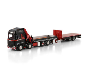 Scania Scania R Highline CR20H Rigid Flatbed Truck 8x2 Tag Axle + Drawbar Flatbed Trailer 2 Axle + Palfinger PK 370 TEC 'Mammoet - 1:50 - WSI Models Scania Scania R Highline CR20H Rigid Flatbed Truck 8x2 Tag Axle + Drawbar Flatbed Trailer 2 Axle + Palfinger PK 370 TEC 'Mammoet - 1:50 - WSI Models