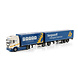 Scania Scania S Highline CS20H 4x2 Drawbar Dolly 2 Axle Box Trailer + Box Semitrailer 3 Axle (Road Train) 'Bergwerff Transport'- 1:50 - WSI Models Scania Scania S Highline CS20H 4x2 Drawbar Dolly 2 Axle Box Trailer + Box Semitrailer 3 Axle (Road Train) 'Bergwerff Transport'- 1:50 - WSI Models