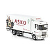 Scania Scania R Normal CR20N Rigid Reefer Truck 6x2 Tag Axle 'Asko' - 1:50 - WSI Models Scania Scania R Normal CR20N Rigid Reefer Truck 6x2 Tag Axle 'Asko' - 1:50 - WSI Models