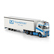 Volvo Volvo FH5 Globetrotter XL 6x2 Tag Axle + Curtainside Semitrailer 3 Axle 'DKJ Transport' - 1:50 - WSI Models Volvo Volvo FH5 Globetrotter XL 6x2 Tag Axle + Curtainside Semitrailer 3 Axle 'DKJ Transport' - 1:50 - WSI Models