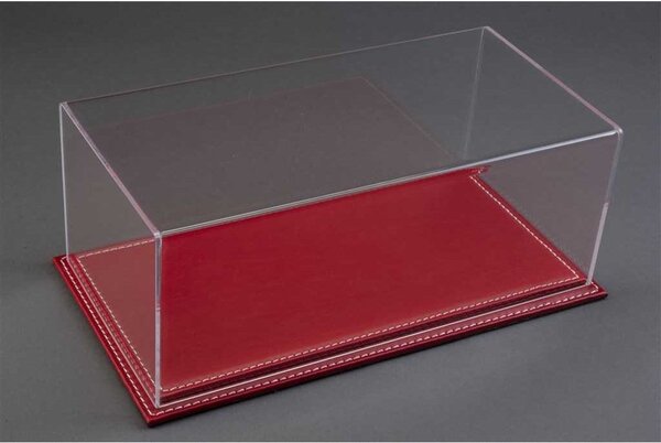 Atlantic Acrylic Display Case Maranello Red Leather Base - 1:43 - Atlantic Atlantic Acrylic Display Case Maranello Red Leather Base - 1:43 - Atlantic