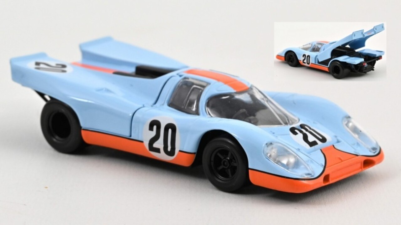 Porsche Porsche 917 #20 Gulf Movie Car Film 214H Le Mans 1971 Steve McQueen - 1:43 - Norev Porsche Porsche 917 #20 Gulf Movie Car Film 214H Le Mans 1971 Steve McQueen - 1:43 - Norev