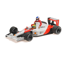 Formule 1 McLaren Honda MP4/6, Senna with Alesi riding, Mexico GP 1991 - 1:18 - Minichamps Formule 1 McLaren Honda MP4/6, Senna with Alesi riding, Mexico GP 1991 - 1:18 - Minichamps