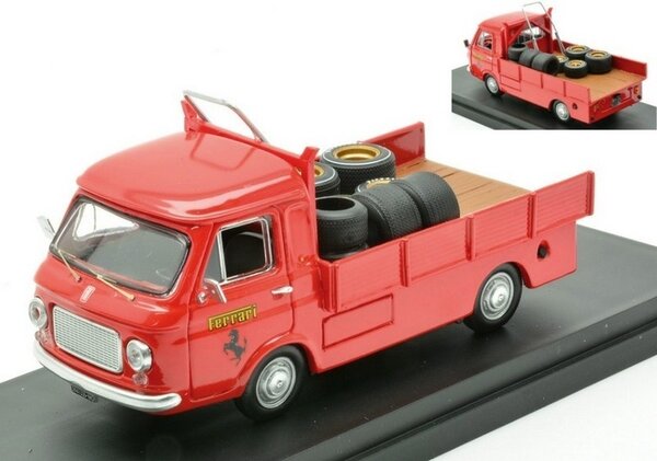 Fiat Fiat 238 Truck F1 Assistance Scuderia Ferrari 1970 + Wheels +Tyres - 1:43 - Rio Fiat Fiat 238 Truck F1 Assistance Scuderia Ferrari 1970 + Wheels +Tyres - 1:43 - Rio