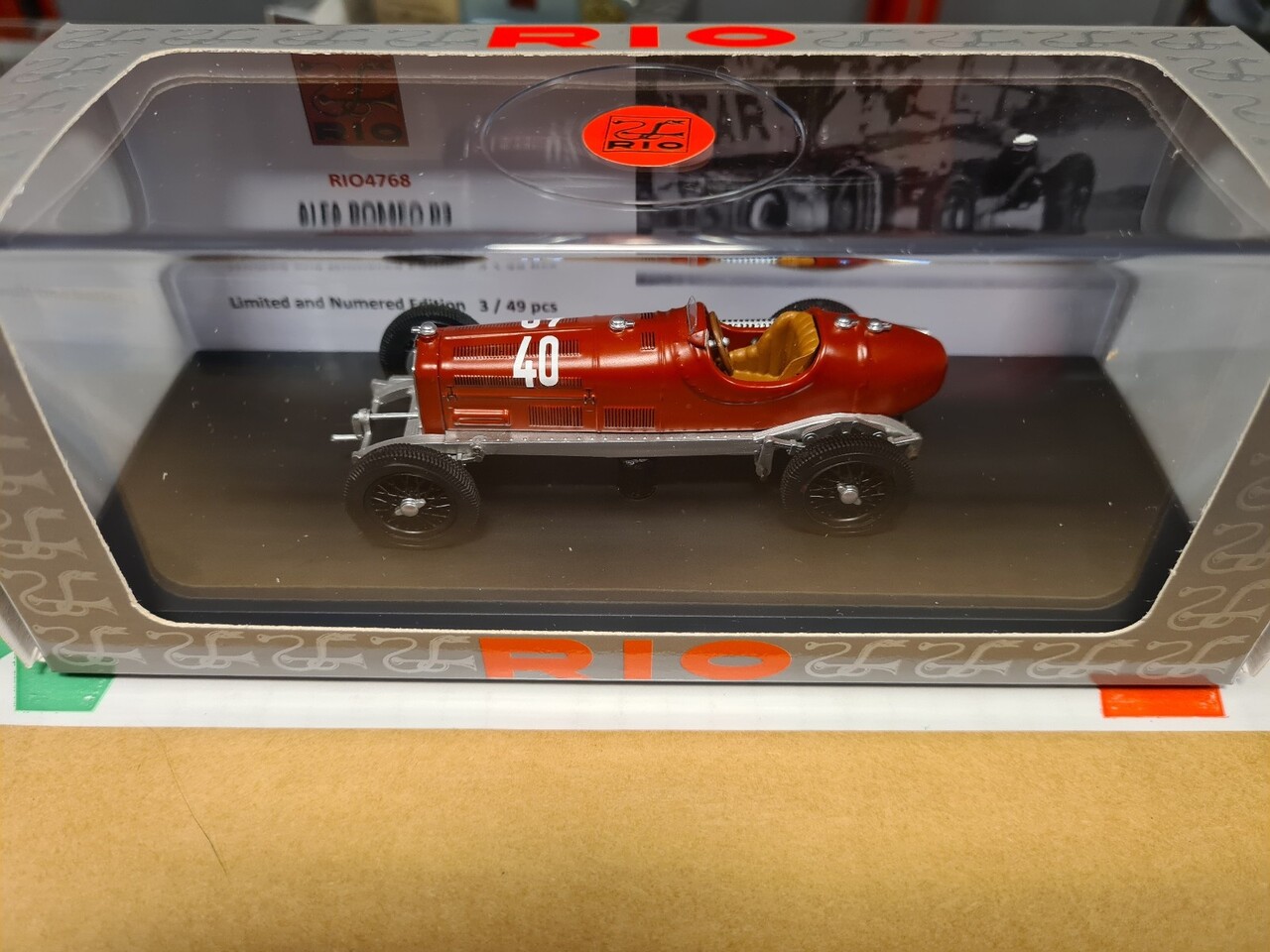 Alfa Romeo Alfa Romeo P3 Spider #40 Winner GP Comminges 1933 (France)  - 1:43 - Rio Alfa Romeo Alfa Romeo P3 Spider #40 Winner GP Comminges 1933 (France)  - 1:43 - Rio
