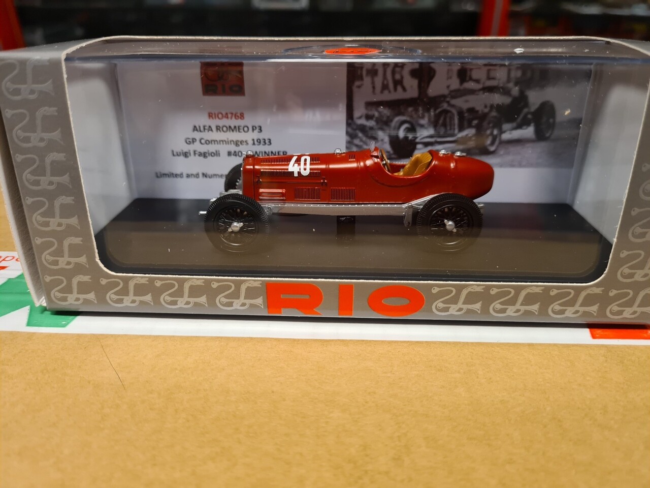 Alfa Romeo Alfa Romeo P3 Spider #40 Winner GP Comminges 1933 (France)  - 1:43 - Rio Alfa Romeo Alfa Romeo P3 Spider #40 Winner GP Comminges 1933 (France)  - 1:43 - Rio