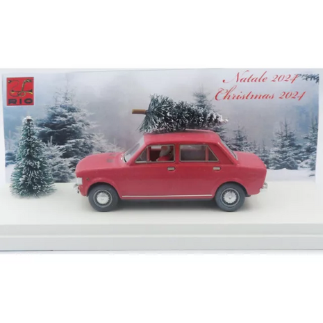 Fiat Fiat 128 I Series 1969 Christmas Edition + Figure Santa Claus - 1:43 - Rio Fiat Fiat 128 I Series 1969 Christmas Edition + Figure Santa Claus - 1:43 - Rio