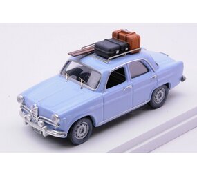 Alfa Romeo Alfa Romeo Giulietta Winter Holidays 1959 + Roofrack + Skis + Luggage - 1:43 - Rio Alfa Romeo Alfa Romeo Giulietta Winter Holidays 1959 + Roofrack + Skis + Luggage - 1:43 - Rio