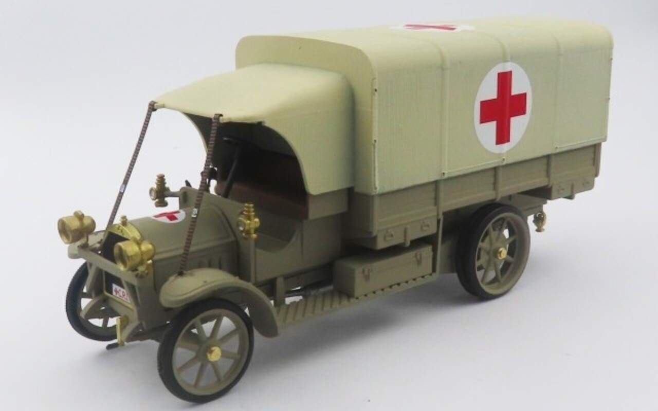 Fiat Fiat 18BL Ambulance Truck Red Cross Italy 1915 (160th Anniversary Red Cross Italy)  - 1:43 - Rio Fiat Fiat 18BL Ambulance Truck Red Cross Italy 1915 (160th Anniversary Red Cross Italy)  - 1:43 - Rio