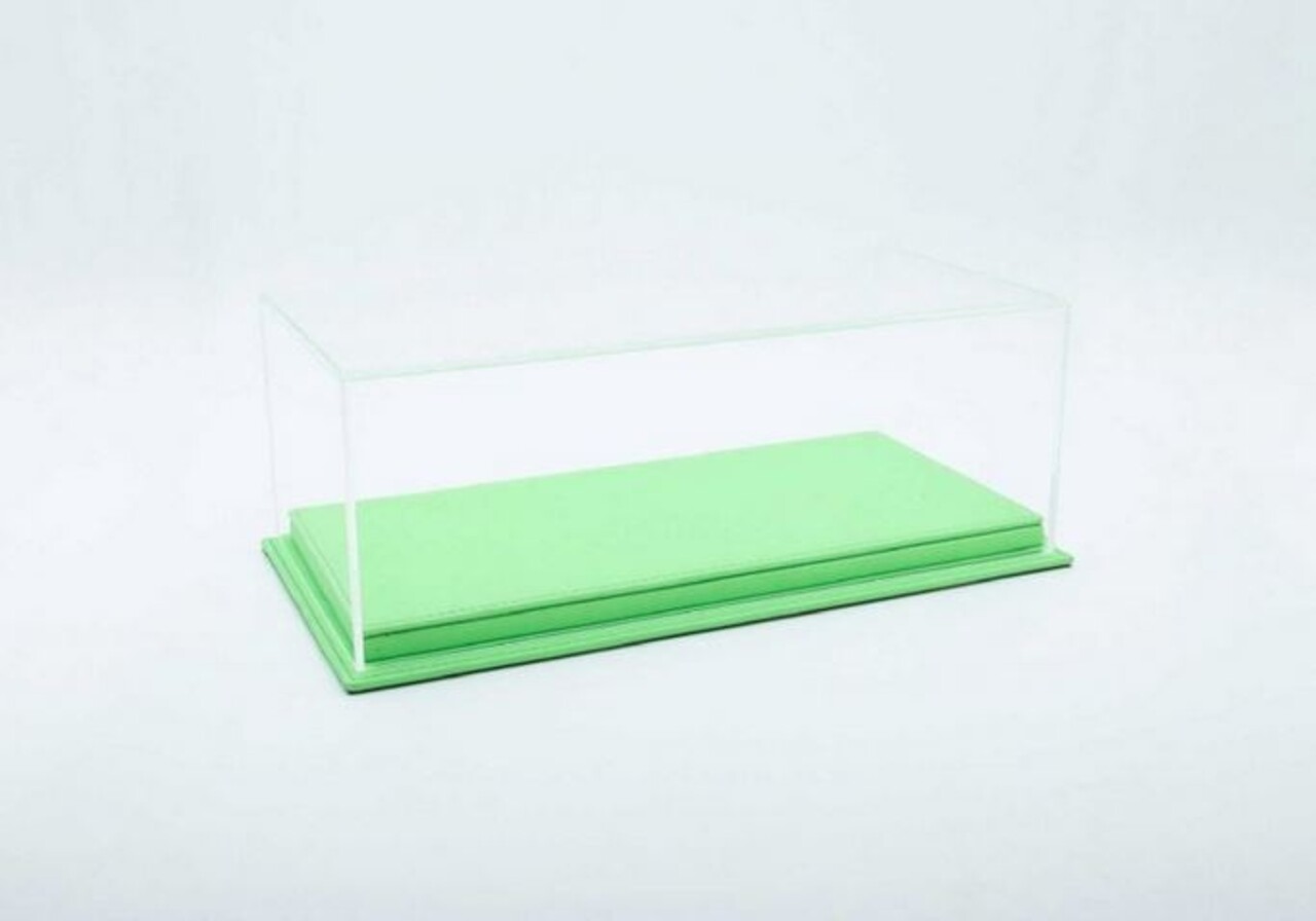 Atlantic Mulhouse Display Case + Green Leather Base  - 1:18 - Atlantic Atlantic Mulhouse Display Case + Green Leather Base  - 1:18 - Atlantic