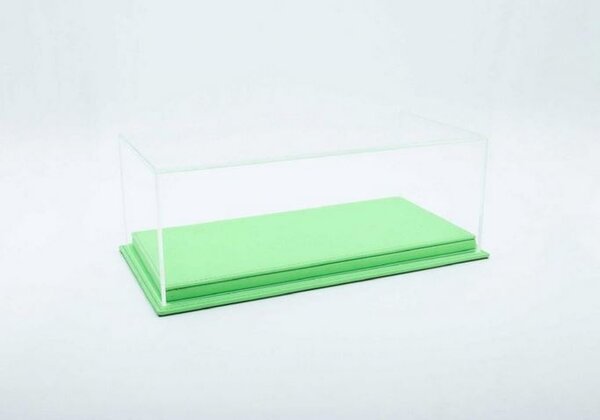 Atlantic Mulhouse Display Case + Green Leather Base  - 1:18 - Atlantic Atlantic Mulhouse Display Case + Green Leather Base  - 1:18 - Atlantic