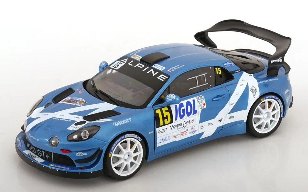 Alpine Alpine A110 RGT #15 Rally Mont Blanc 2024 - 1:18 - Solido Alpine Alpine A110 RGT #15 Rally Mont Blanc 2024 - 1:18 - Solido