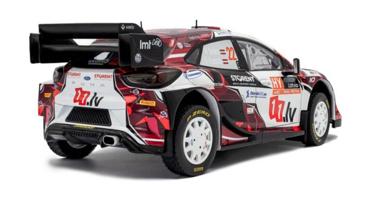 Ford Ford Puma Hybrid #22 Rally 1 Latvia 2024 - 1:18 - Solido Ford Ford Puma Hybrid #22 Rally 1 Latvia 2024 - 1:18 - Solido