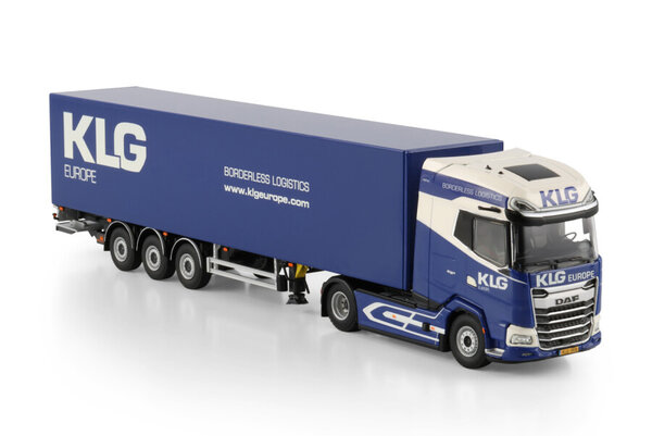 Daf DAF XG+ 2025 4x2 + Box Trailer 3 Axle 'KLG Europe' - 1:50 - WSI Models Daf DAF XG+ 2025 4x2 + Box Trailer 3 Axle 'KLG Europe' - 1:50 - WSI Models
