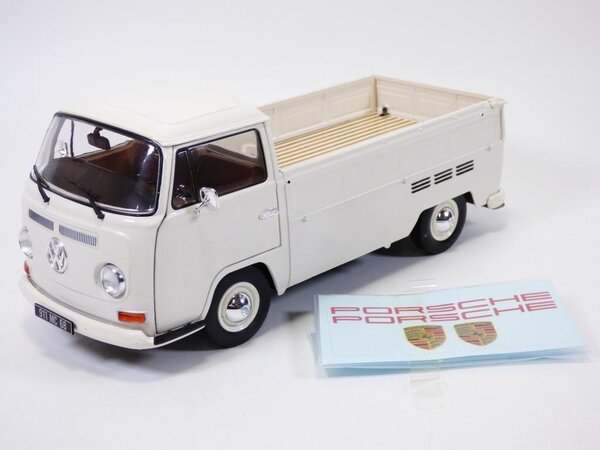 Volkswagen Volkswagen T2 Pick Up 1968 + Porsche Service Decals  - 1:18 - Solido
