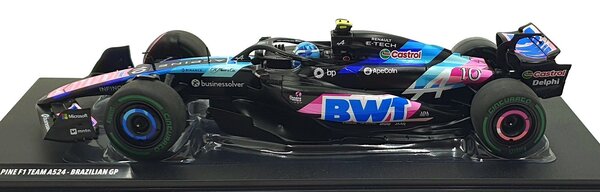 Formule 1 Alpine F1 A524 Team BWT #10 GP Brasil 2024 P.Gasly - 1:18 - Solido Formule 1 Alpine F1 A524 Team BWT #10 GP Brasil 2024 P.Gasly - 1:18 - Solido
