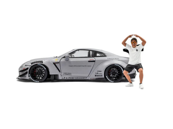 Nissan Nissan GT-R (R35) LWBK Type 2.0 + Figure Kato San 2024 - 1:18 - Solido Nissan Nissan GT-R (R35) LWBK Type 2.0 + Figure Kato San 2024 - 1:18 - Solido